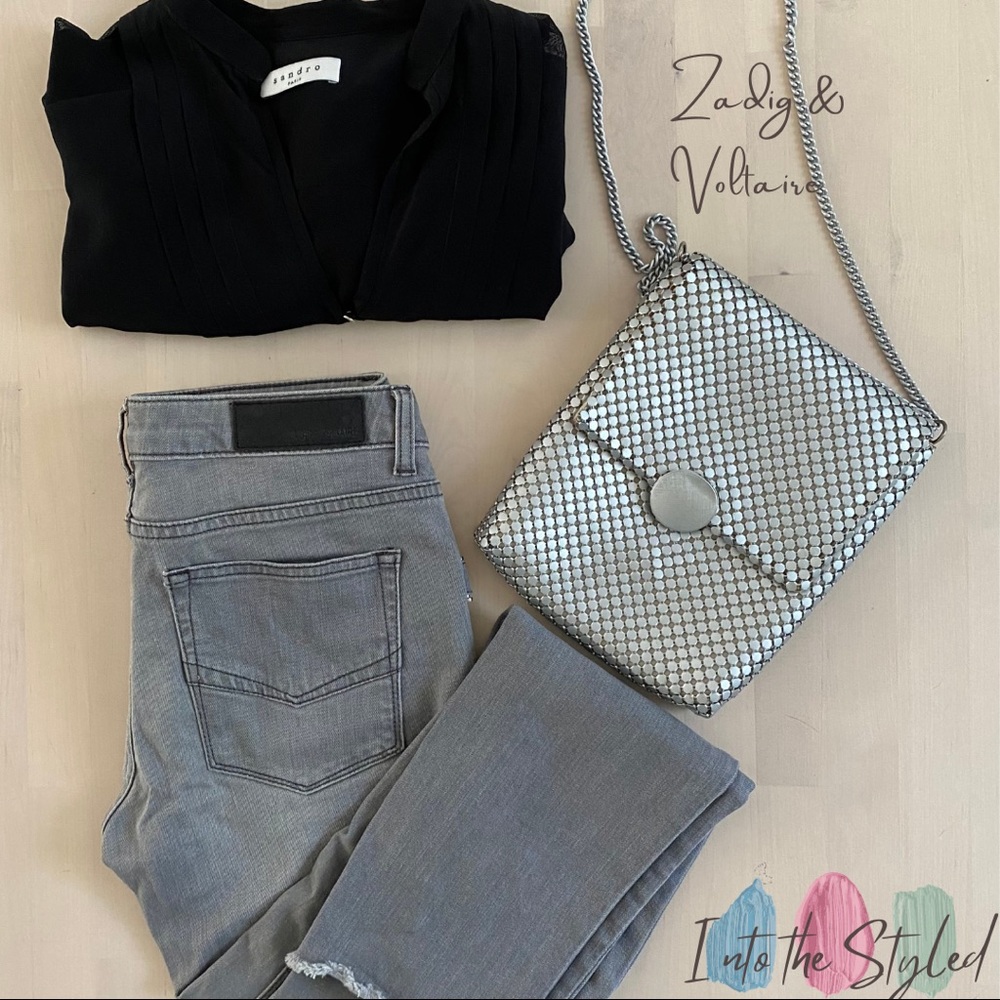 Zadig & Voltaire Women’s Jeans 🇫🇷👖 XS Soft Grey Denim